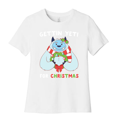 Gettin' Yeti for Christmas  Women's Cotton Tee