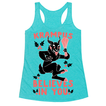 Krampus Believes in You Racerback Tank