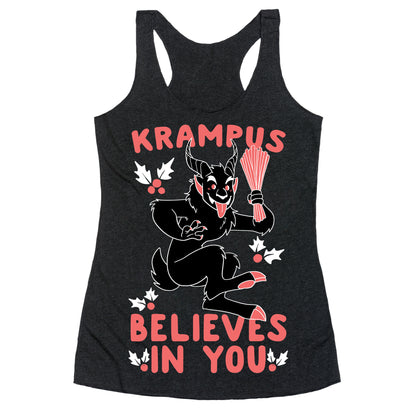 Krampus Believes in You Racerback Tank