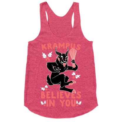 Krampus Believes in You Racerback Tank