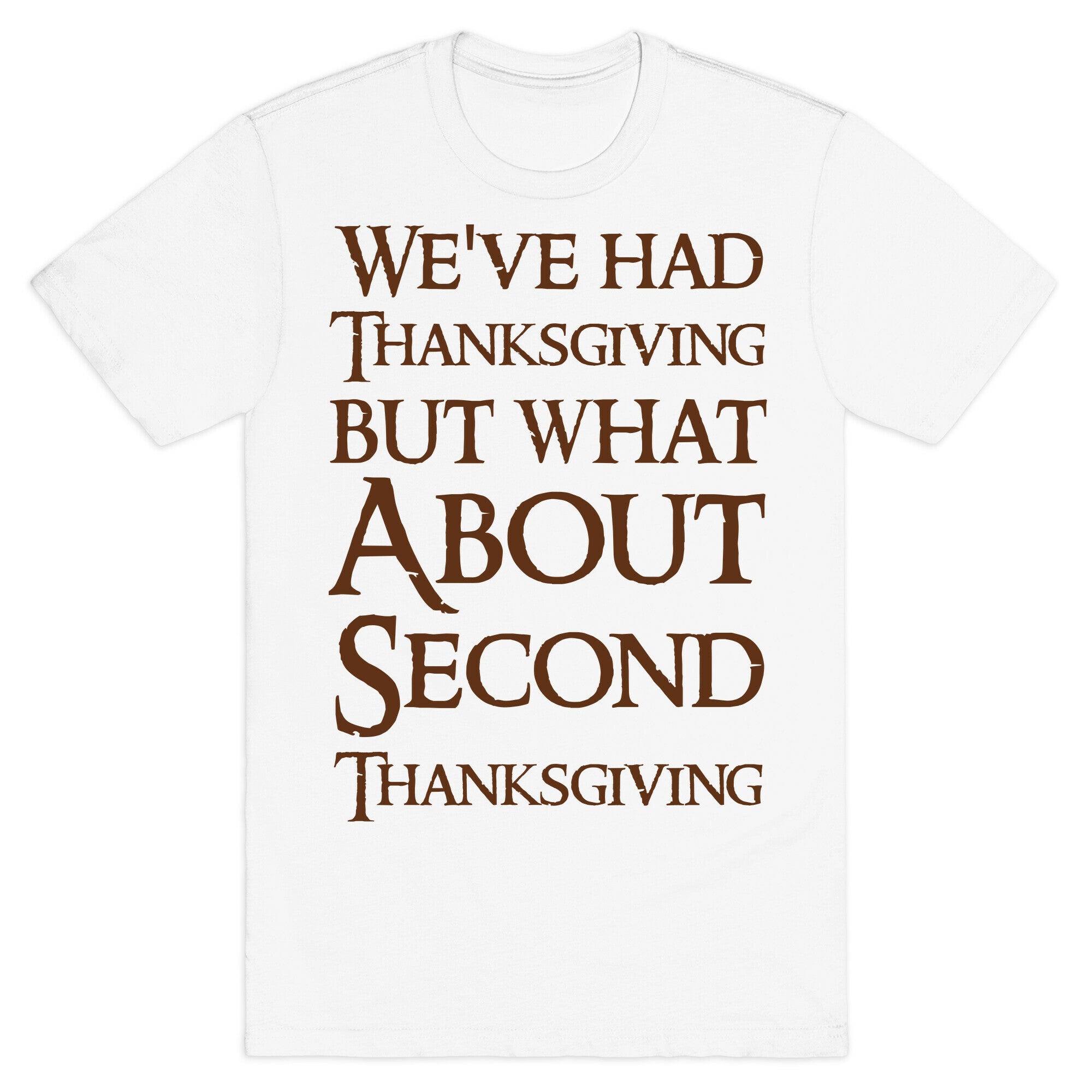 We've Had Thanksgiving But What About Second Thanksgiving  T-Shirt