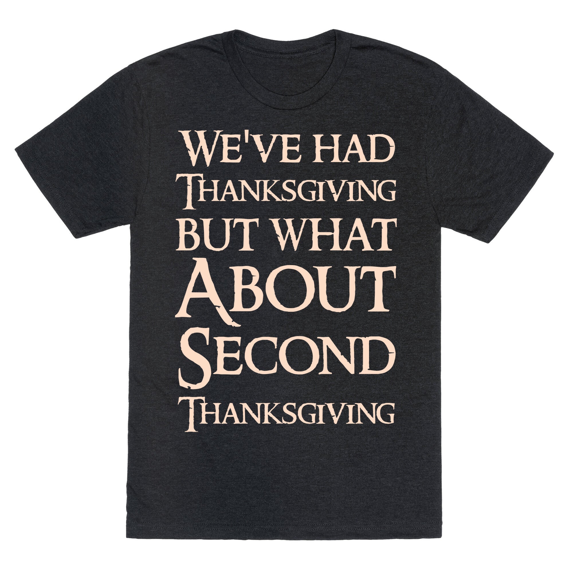 We've Had Thanksgiving But What About Second Thanksgiving  Unisex Triblend Tee