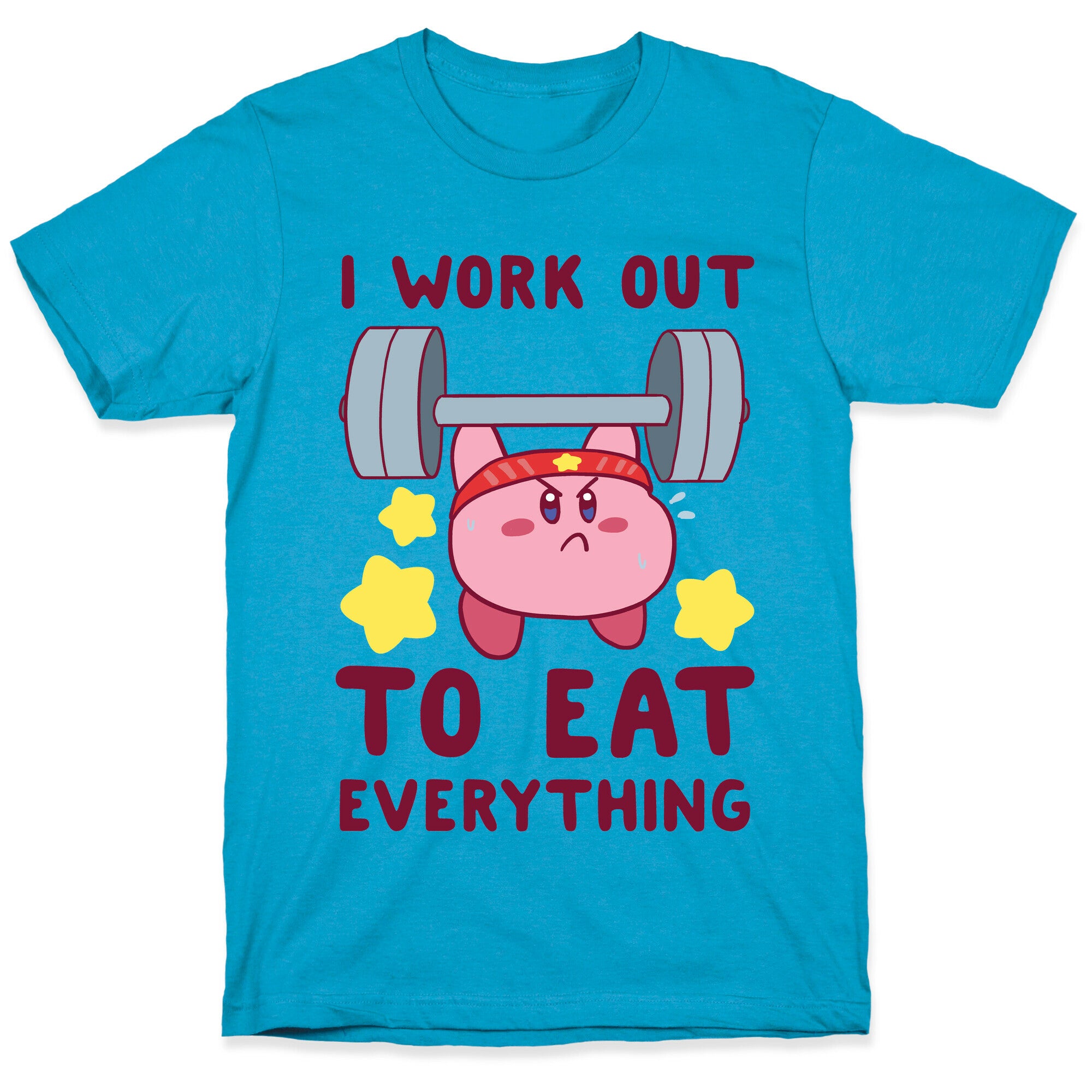 I Work Out to Eat Everything (Kirby) Unisex Triblend Tee