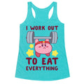 I Work Out to Eat Everything (Kirby) Racerback Tank