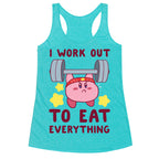 I Work Out to Eat Everything (Kirby) Racerback Tank
