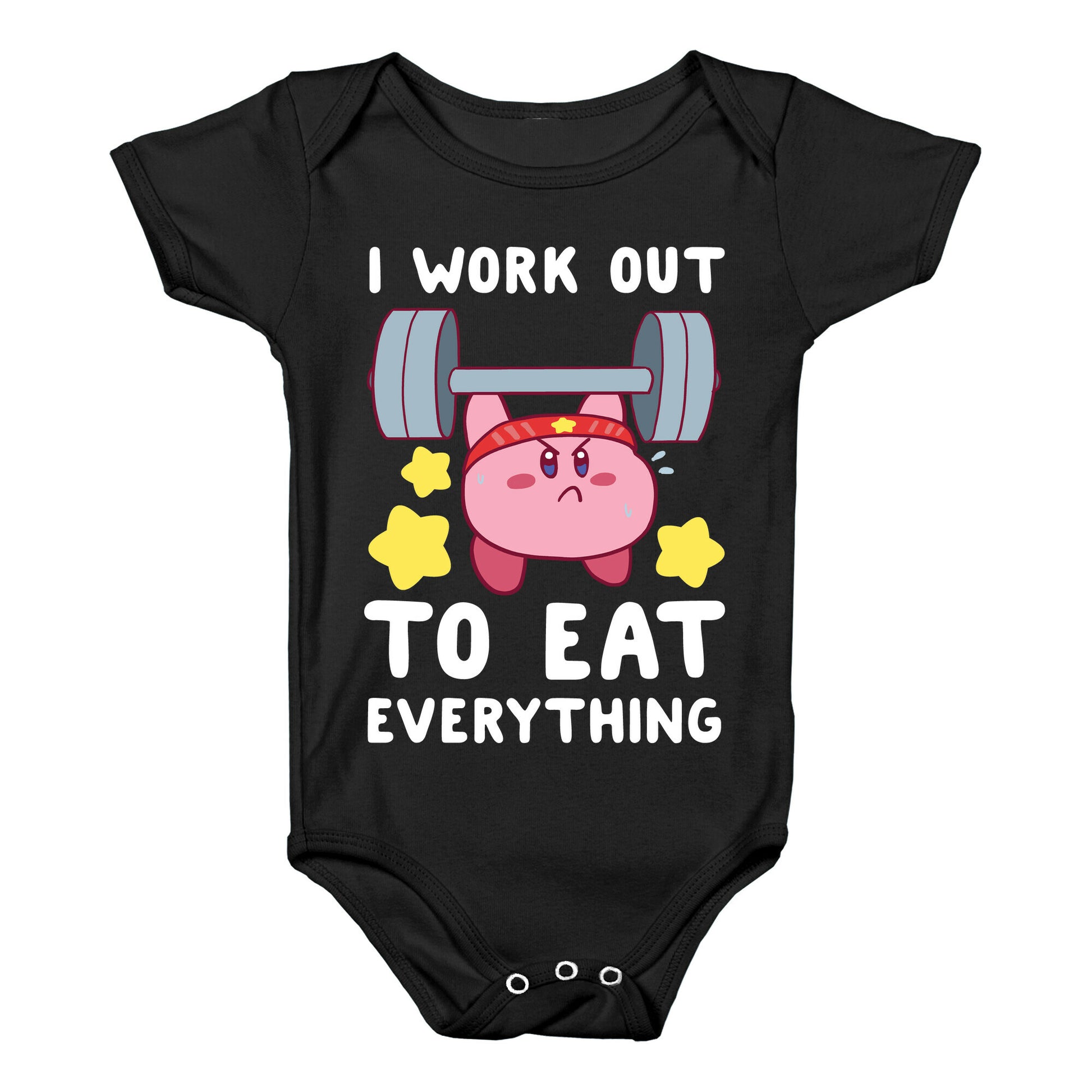 I Work Out to Eat Everything (Kirby) Baby One Piece