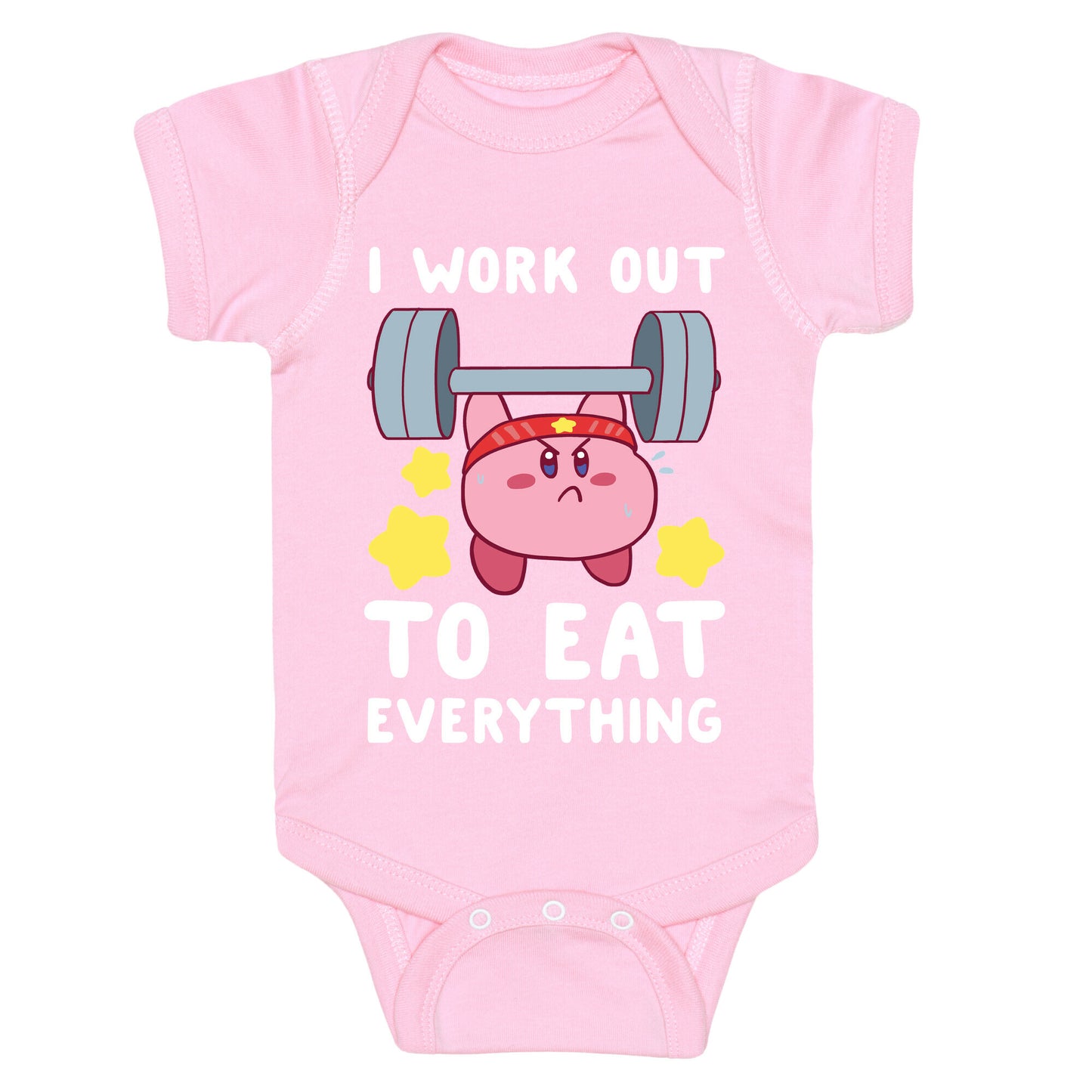 I Work Out to Eat Everything (Kirby) Baby One Piece