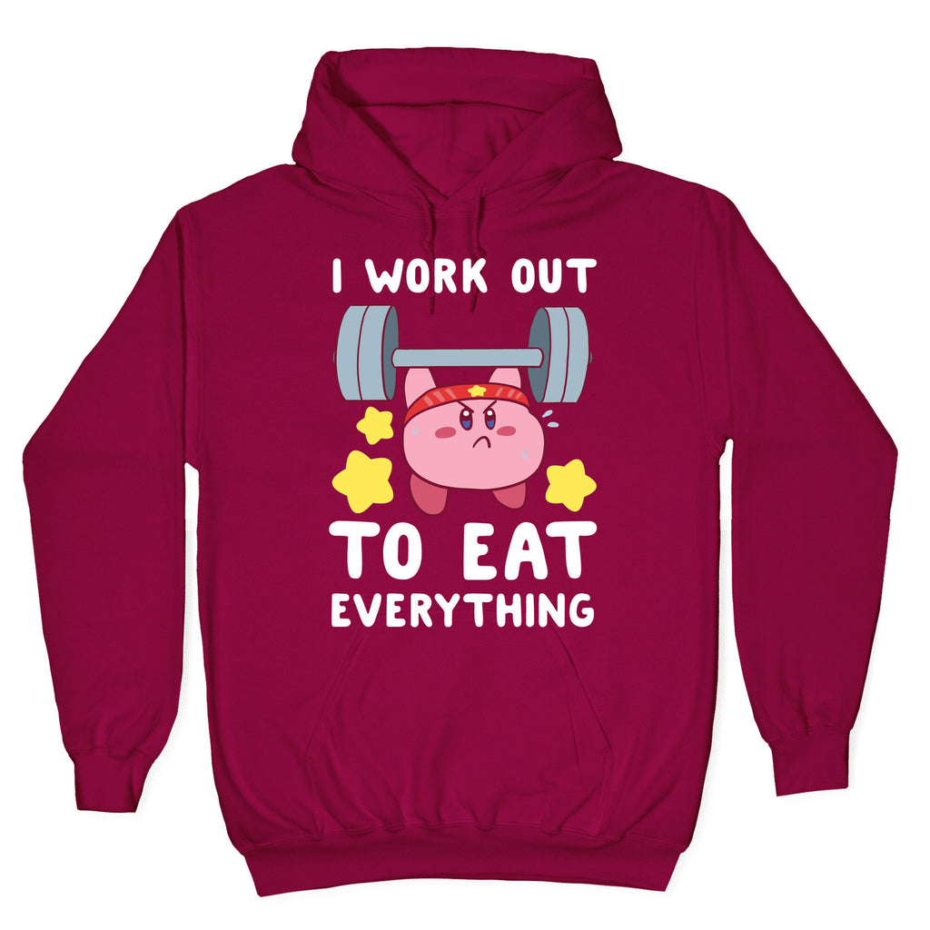 I Work Out to Eat Everything (Kirby) Hoodie