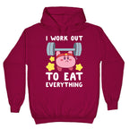 I Work Out to Eat Everything (Kirby) Hoodie