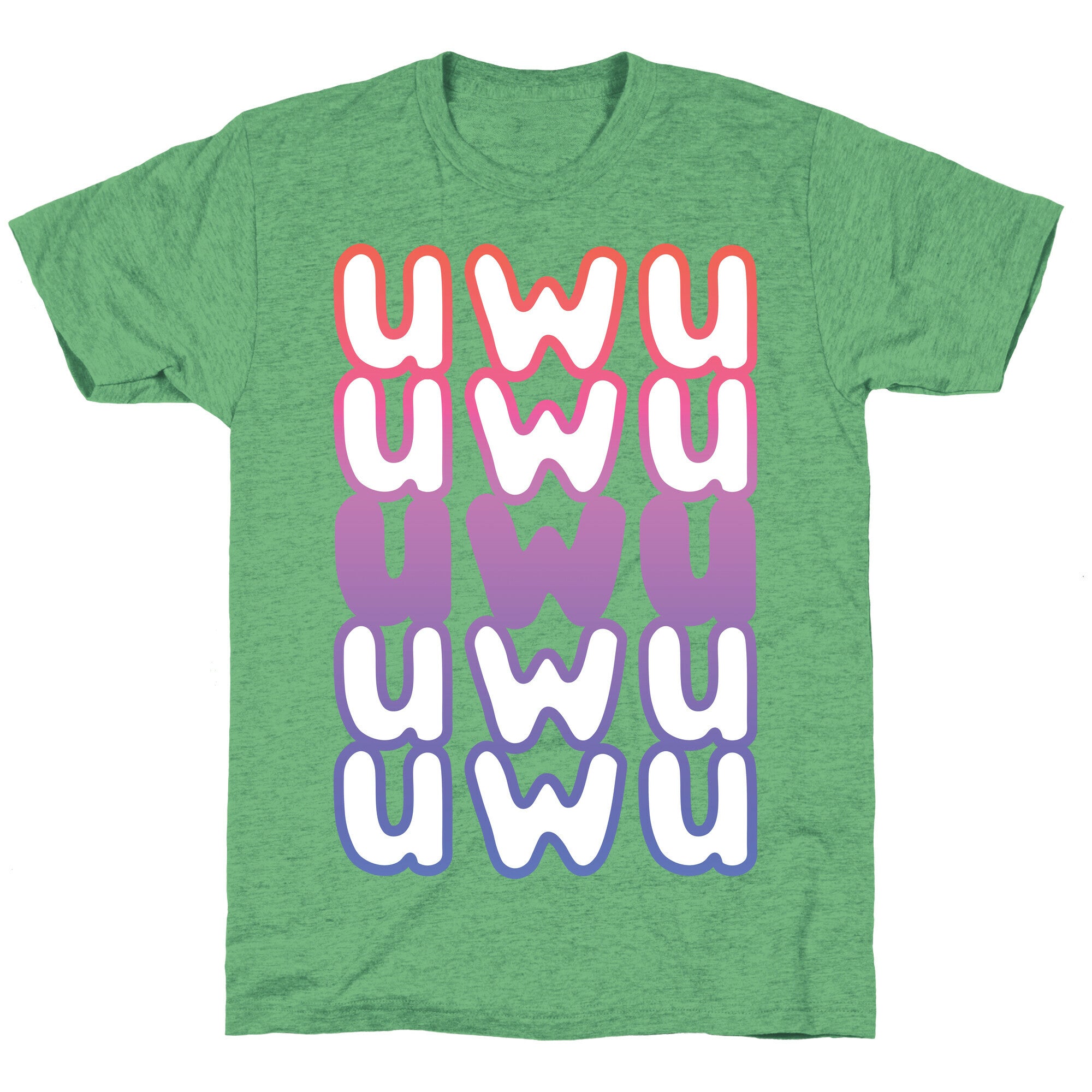 UWU Anime Emoticon Face Unisex Triblend Tee