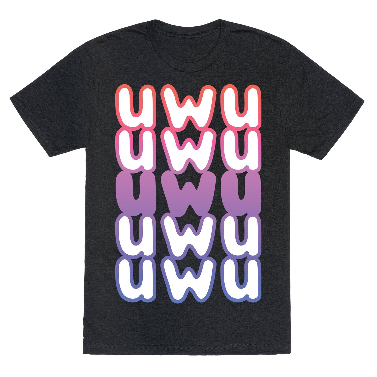 UWU Anime Emoticon Face Unisex Triblend Tee