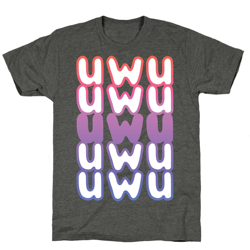 UWU Anime Emoticon Face Unisex Triblend Tee
