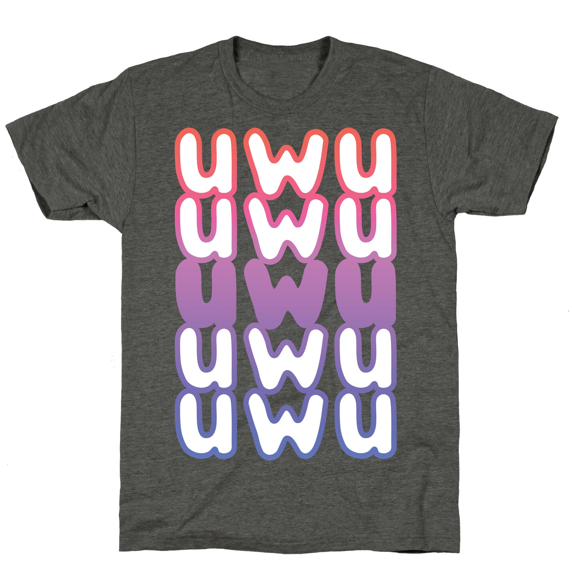 UWU Anime Emoticon Face Unisex Triblend Tee