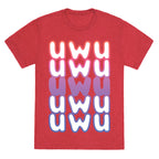 UWU Anime Emoticon Face Unisex Triblend Tee