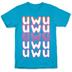 UWU Anime Emoticon Face Unisex Triblend Tee