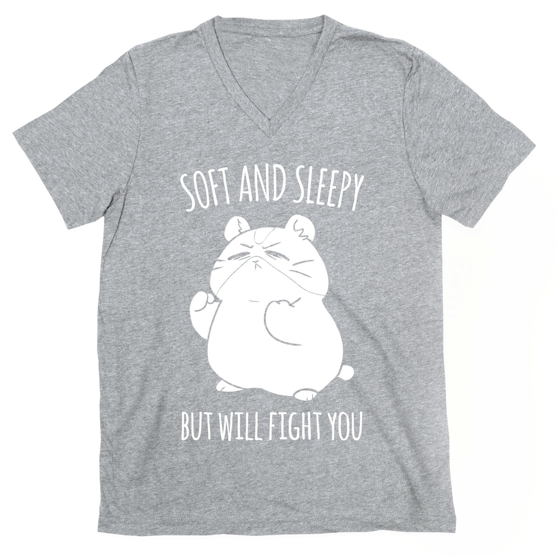 Soft and Sleepy, But Will Fight You Hamster V-Neck