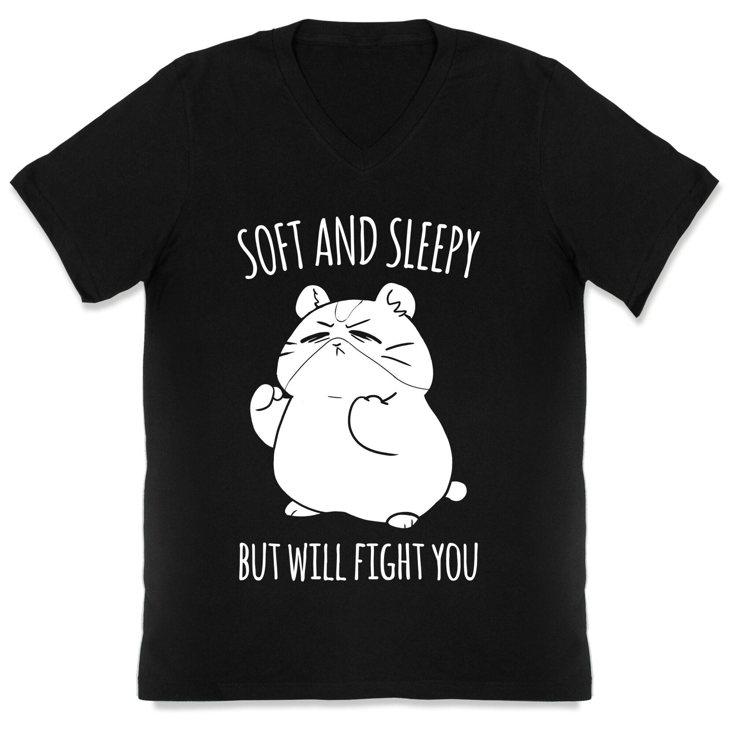 Soft and Sleepy, But Will Fight You Hamster V-Neck