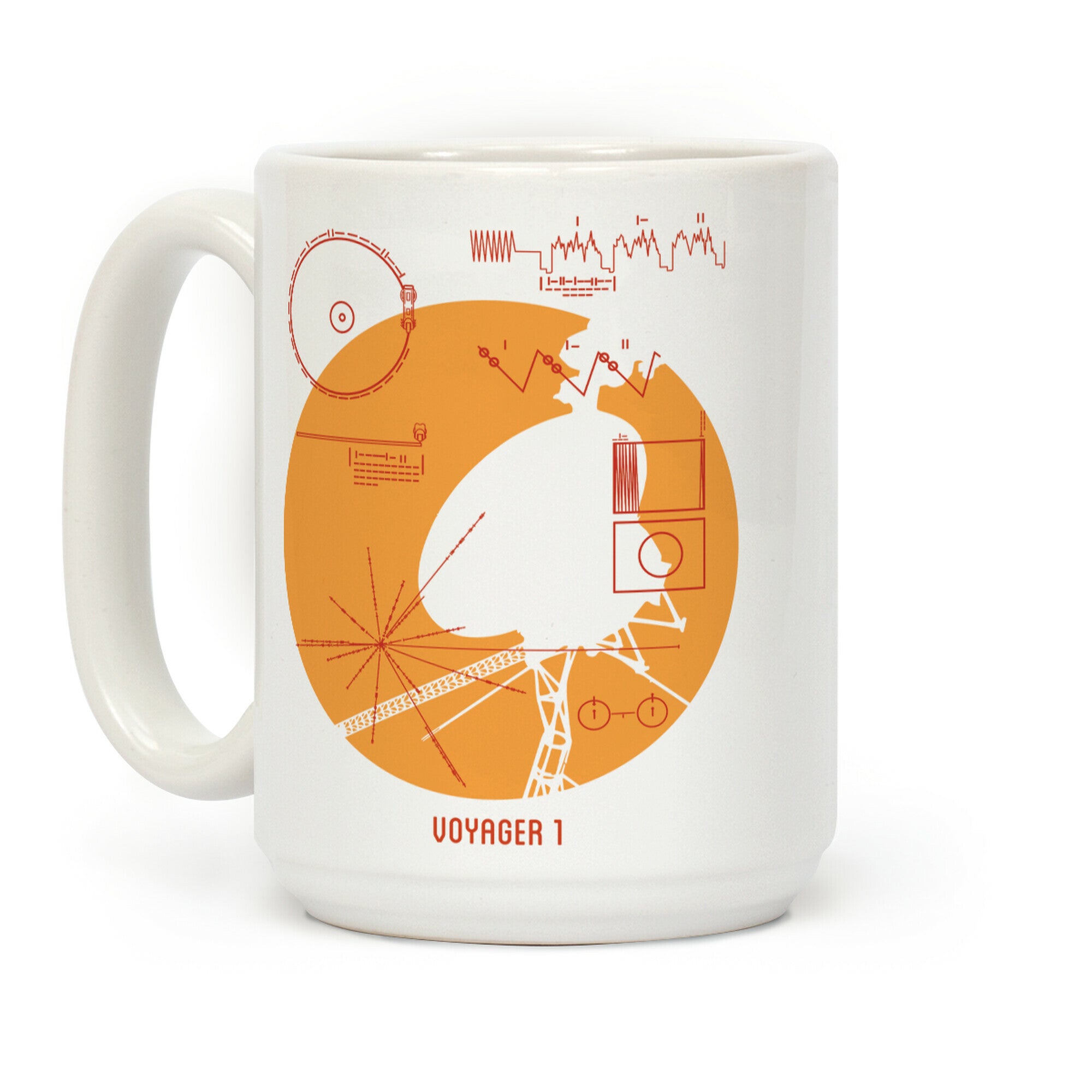 Retro Voyager 1 Golden Record Coffee Mug