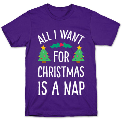 All I Want For Christmas Is A Nap T-Shirt