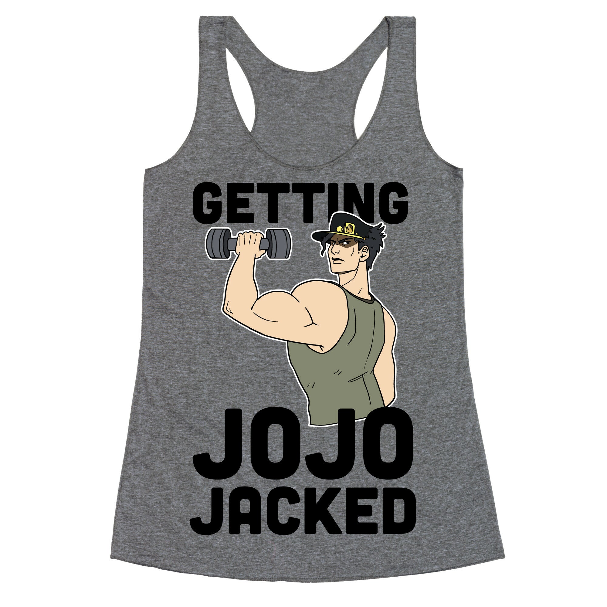 Getting Jojo-Jacked Racerback Tank
