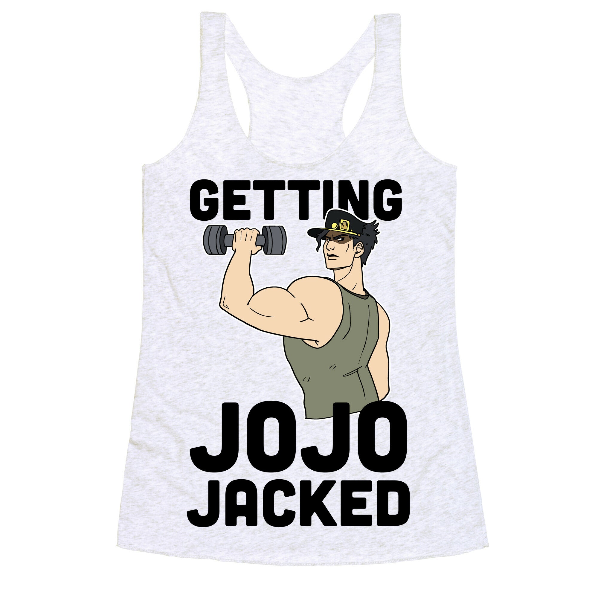 Getting Jojo-Jacked Racerback Tank
