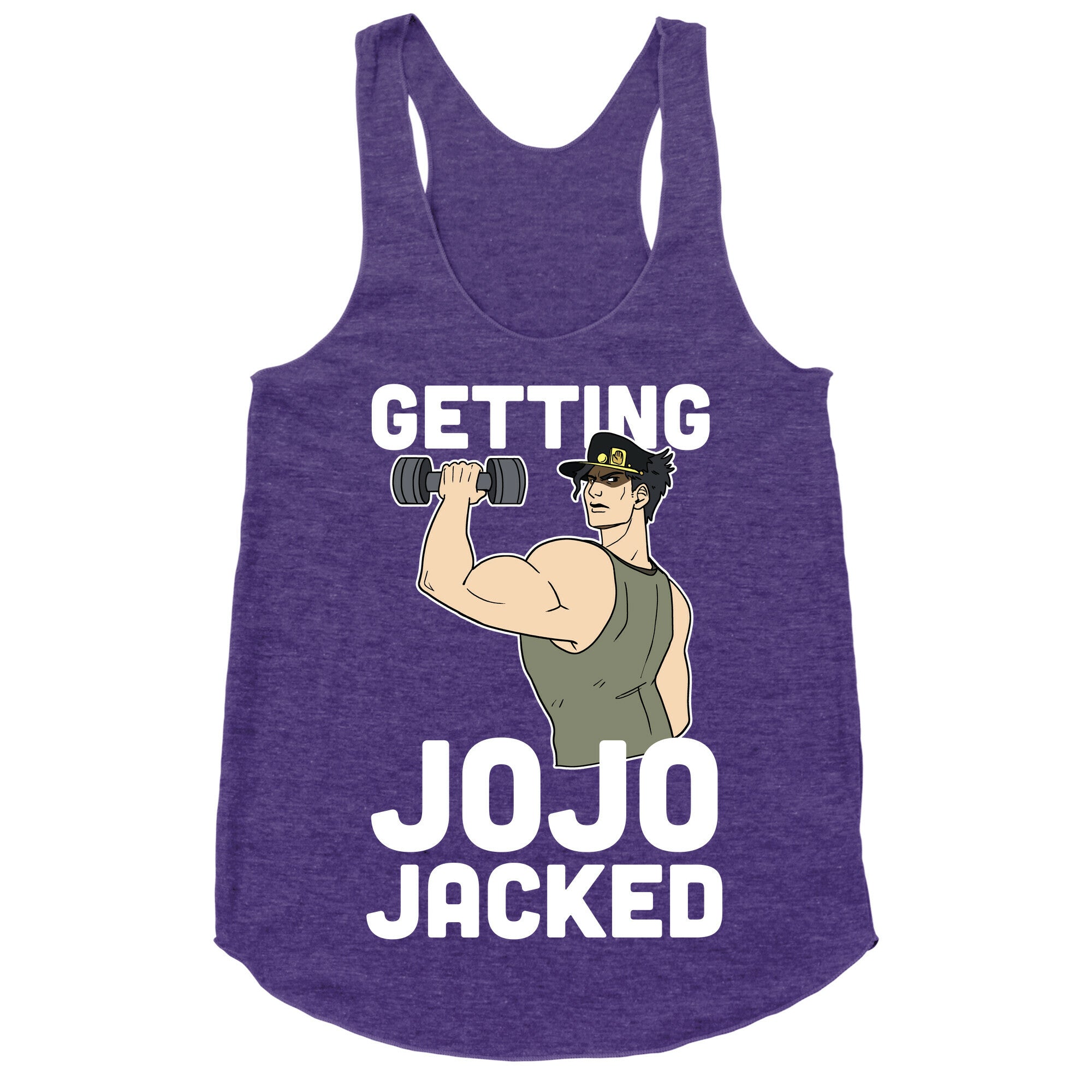 Getting Jojo-Jacked Racerback Tank