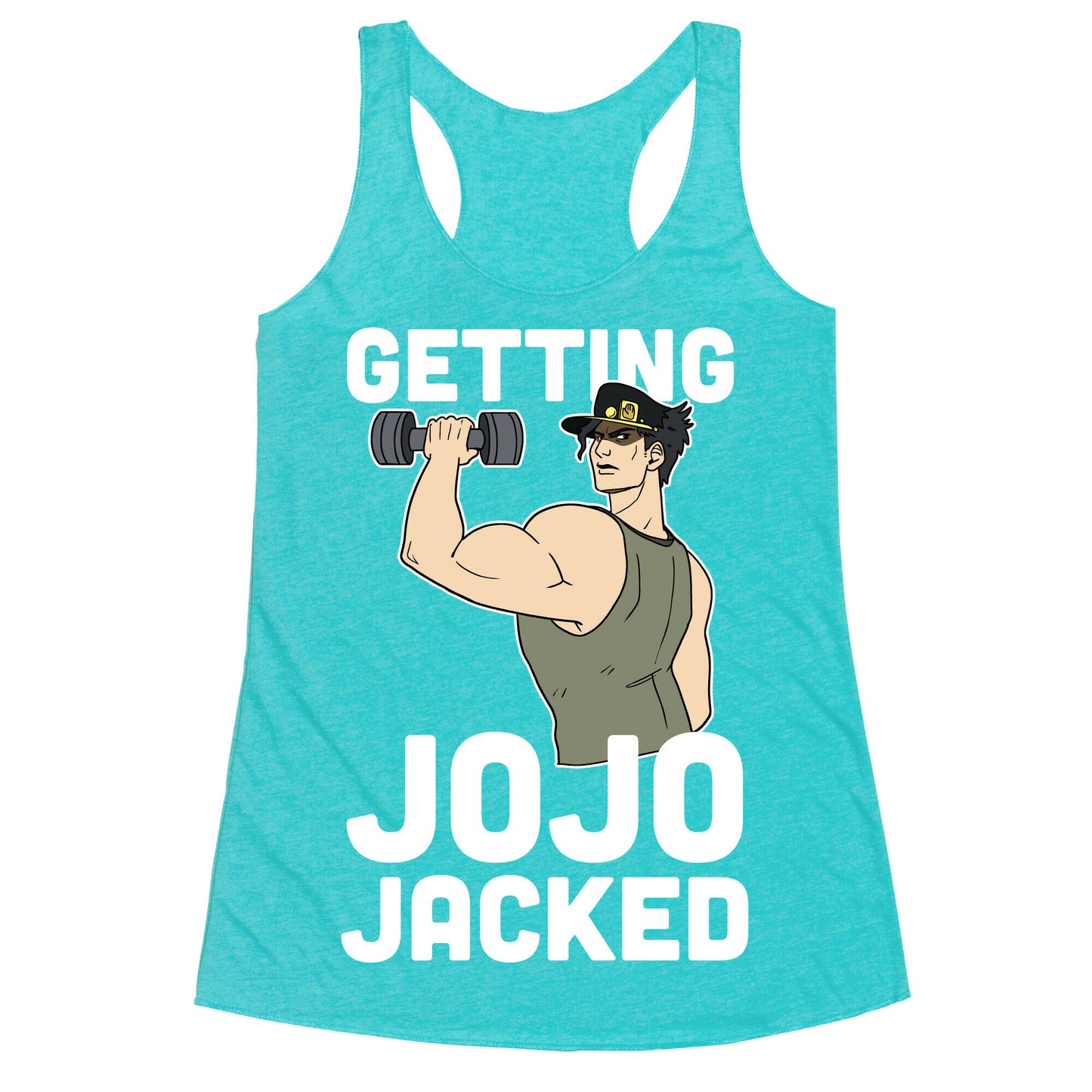 Getting Jojo-Jacked Racerback Tank