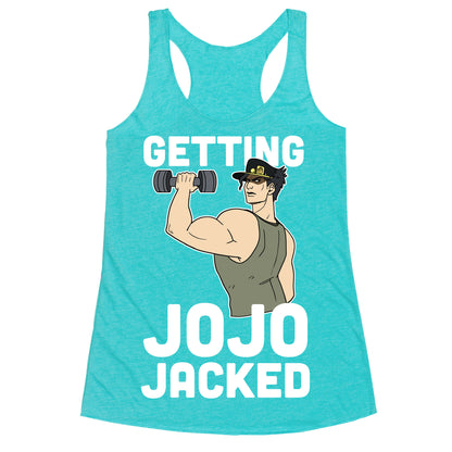 Getting Jojo-Jacked Racerback Tank