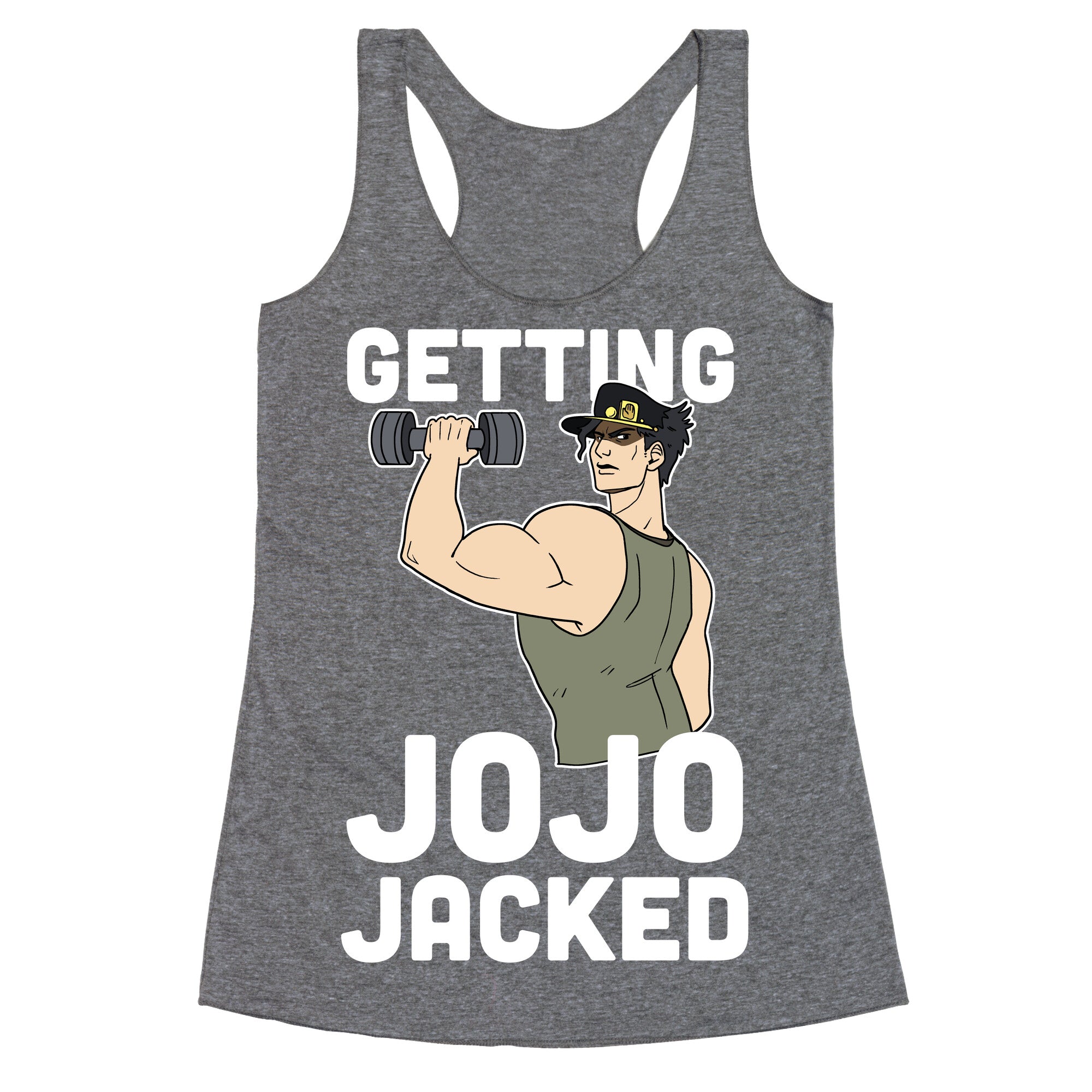 Getting Jojo-Jacked Racerback Tank