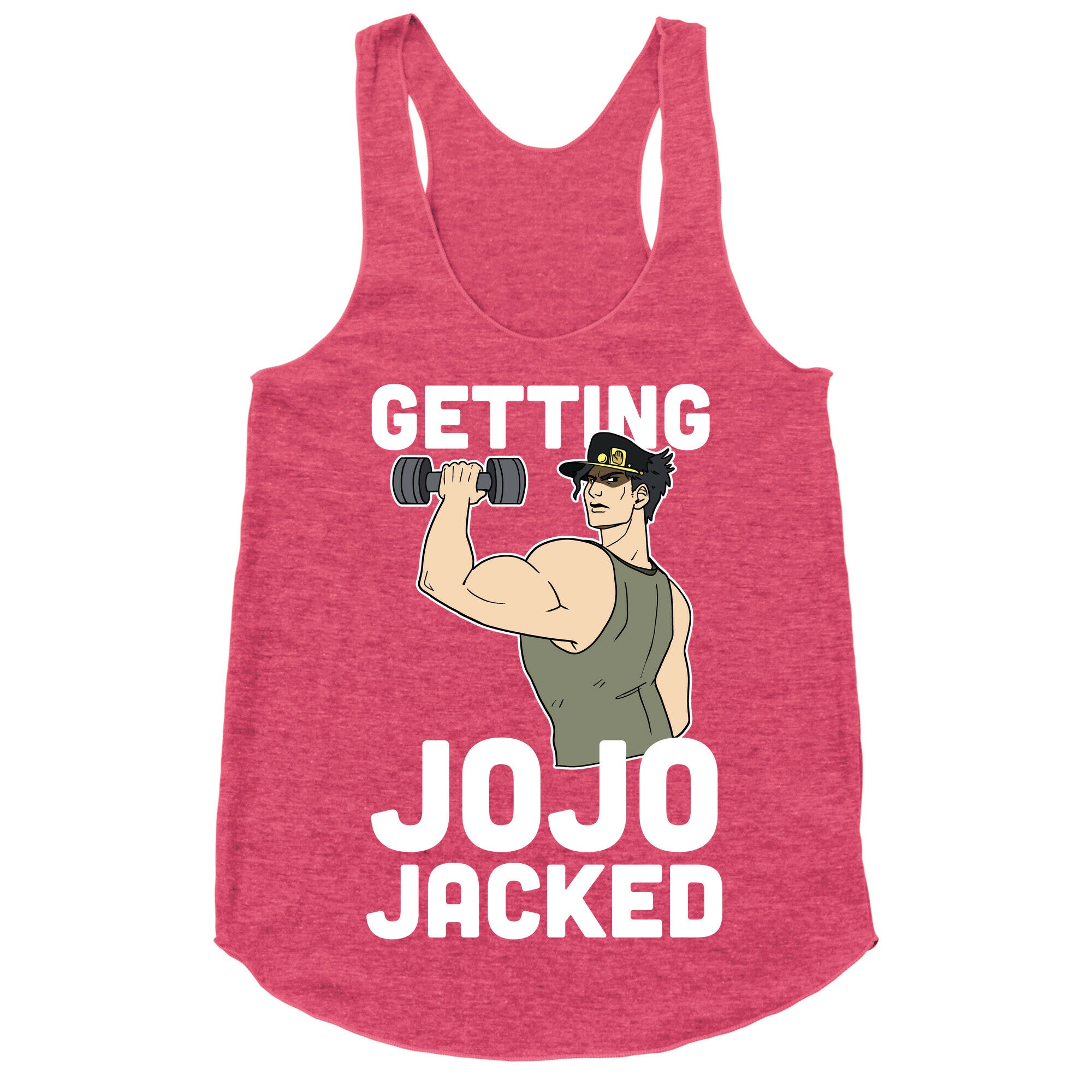 Getting Jojo-Jacked Racerback Tank