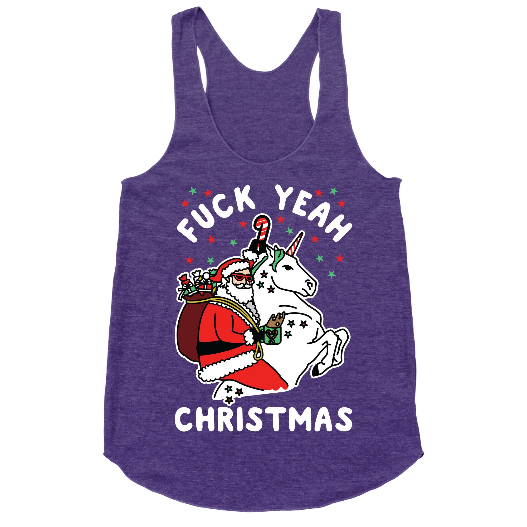 Fuck Yeah Christmas Racerback Tank