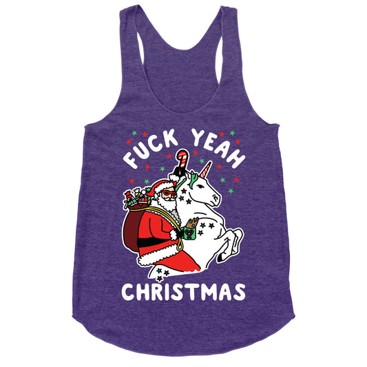 Fuck Yeah Christmas Racerback Tank