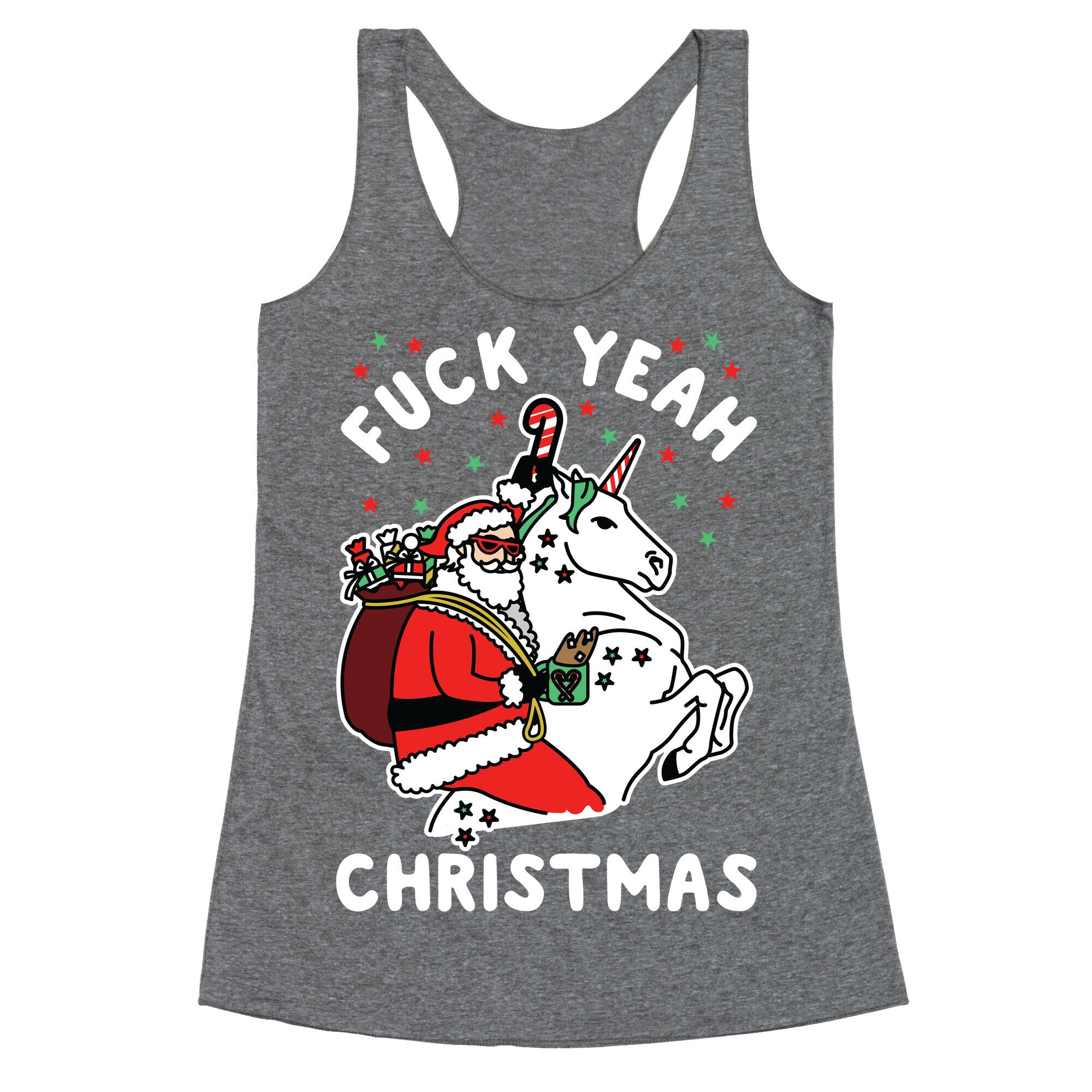 Fuck Yeah Christmas Racerback Tank