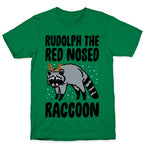 Rudolph The Red Nosed Raccoon Parody T-Shirt