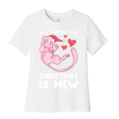 All I Want for Christmas is Mew Women's Cotton Tee