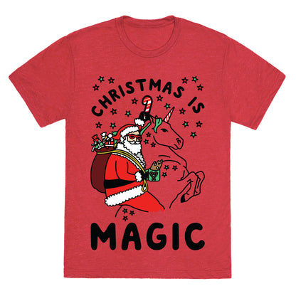 Christmas is Magic Unisex Triblend Tee