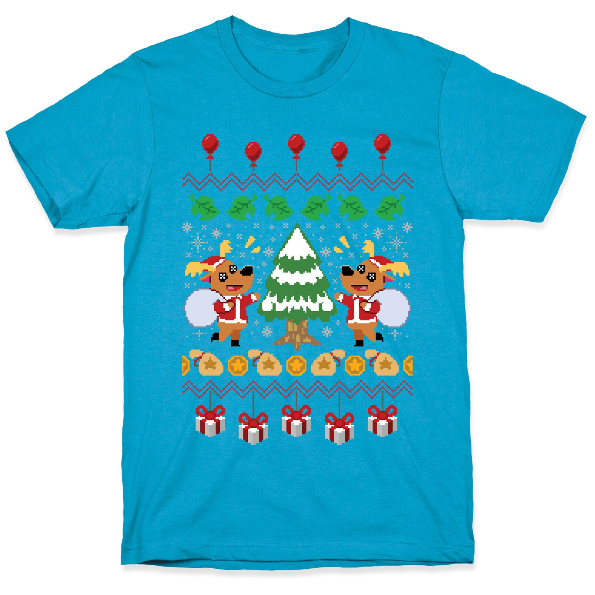 Jingle Animal Crossing Ugly Sweater Unisex Triblend Tee