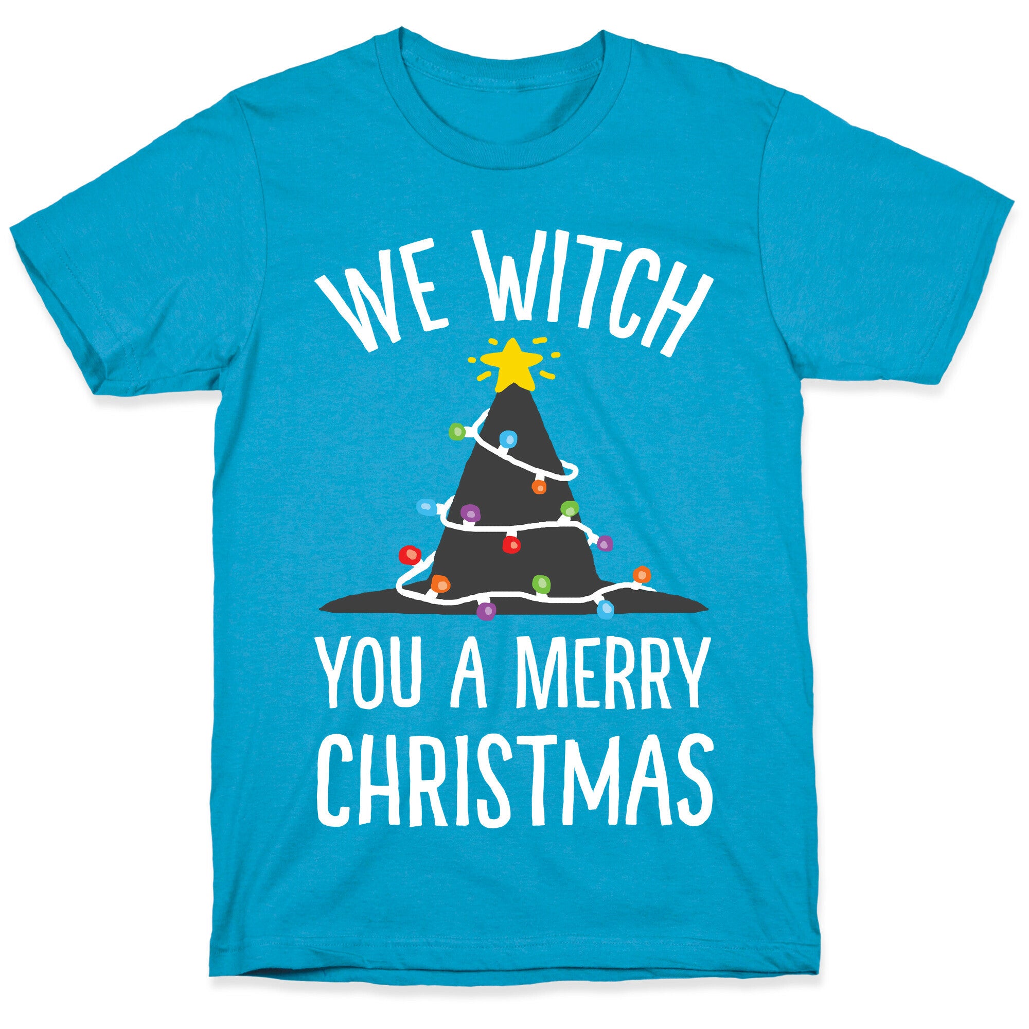 We Witch You A Merry Christmas Unisex Triblend Tee