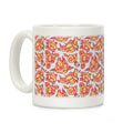Floral Penis Orange Coffee Mug
