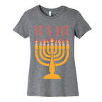 It's Lit Menorah Women's Cotton Tee