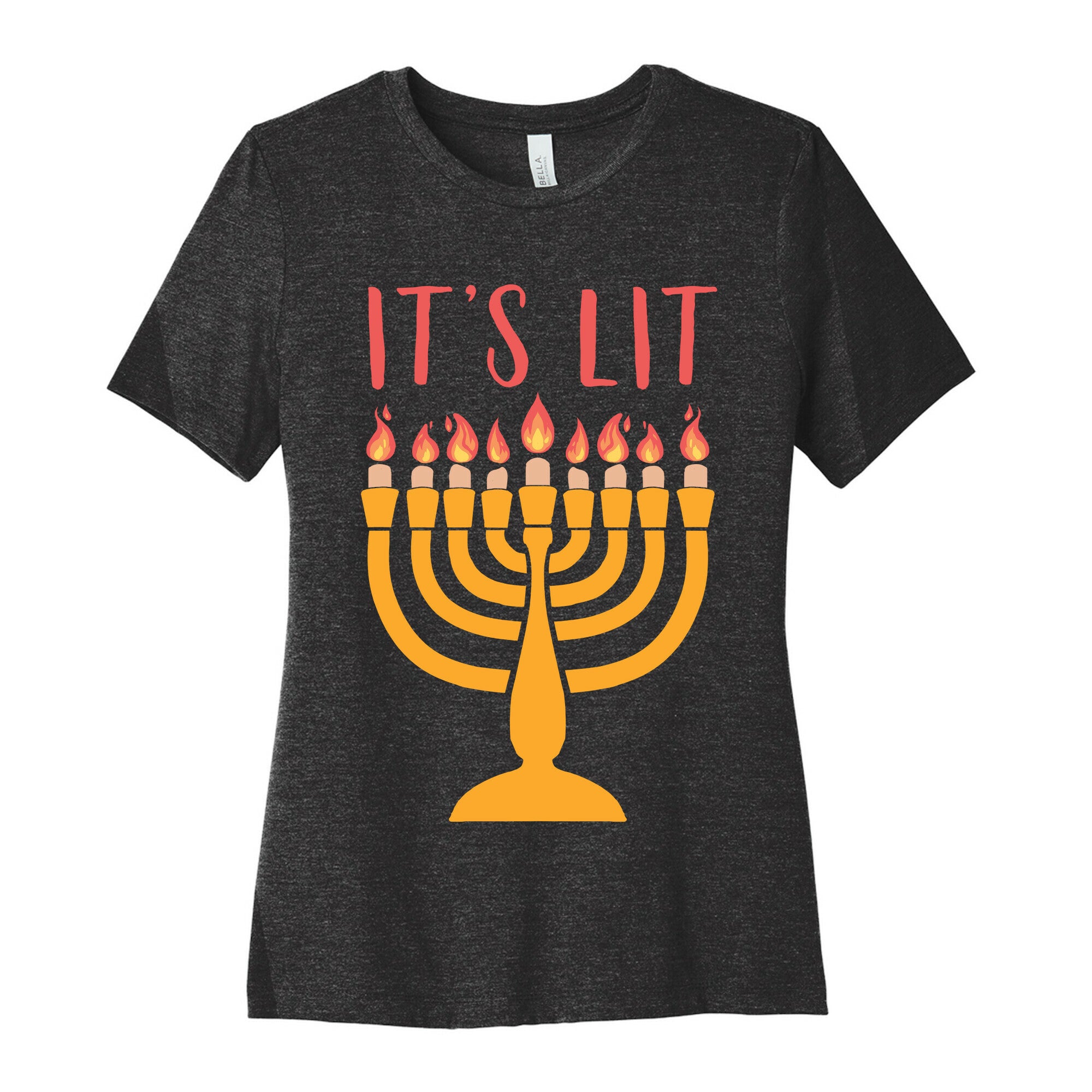 It's Lit Menorah Women's Cotton Tee