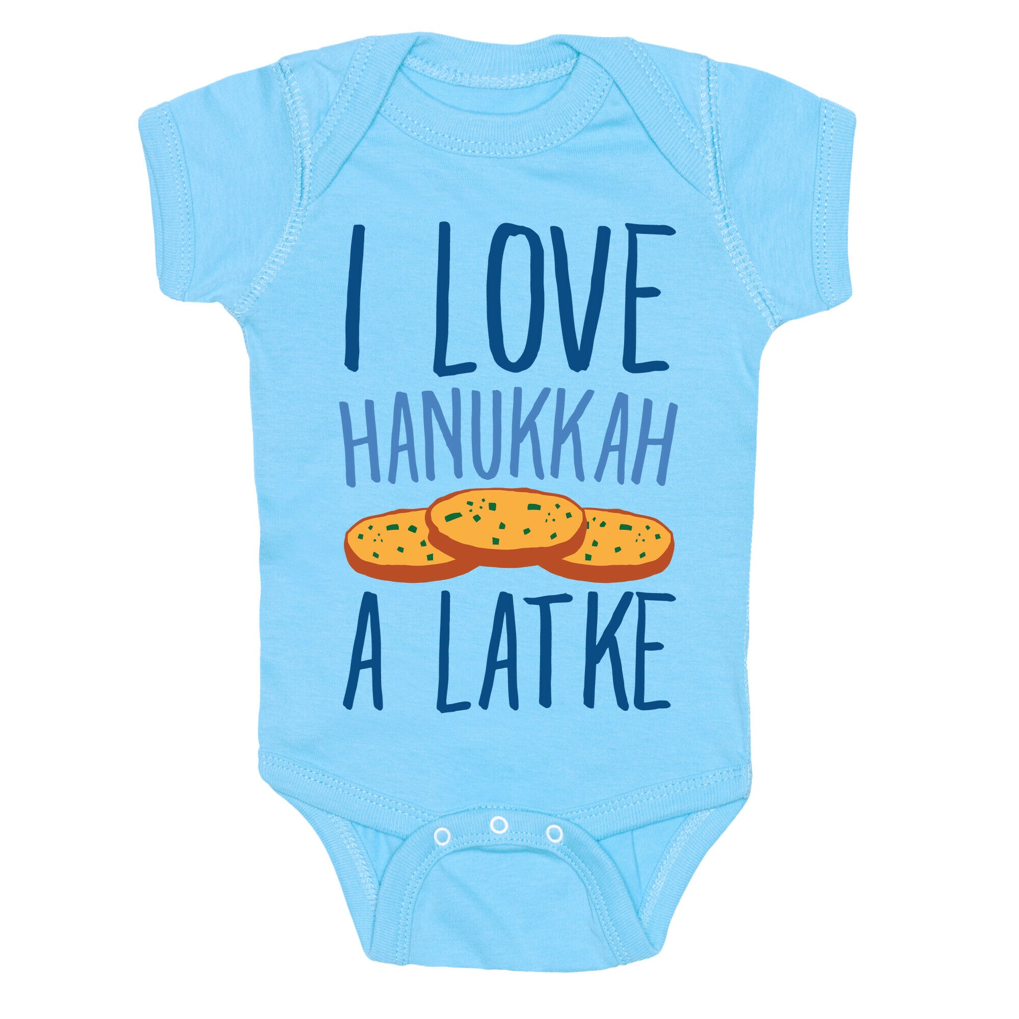 I Love Hanukkah A Latke Parody Baby One Piece