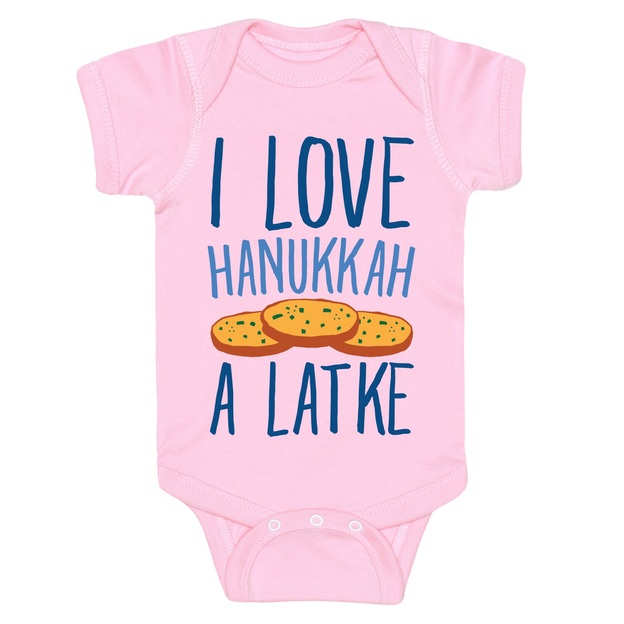I Love Hanukkah A Latke Parody Baby One Piece