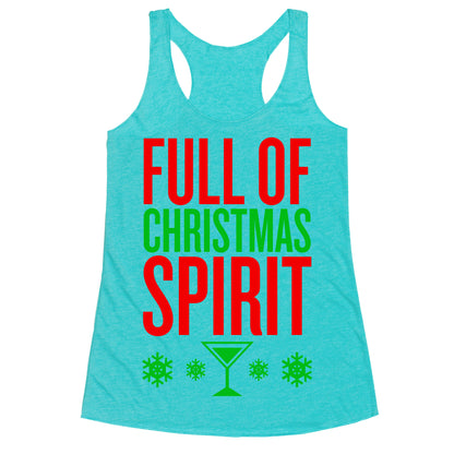 Full Of Christmas Spirit Racerback Tank