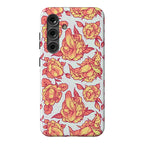 Floral Penis Pattern Orange Phone Case