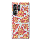 Floral Penis Pattern Orange Phone Case