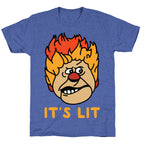 It's Lit Heat Miser Unisex Triblend Tee