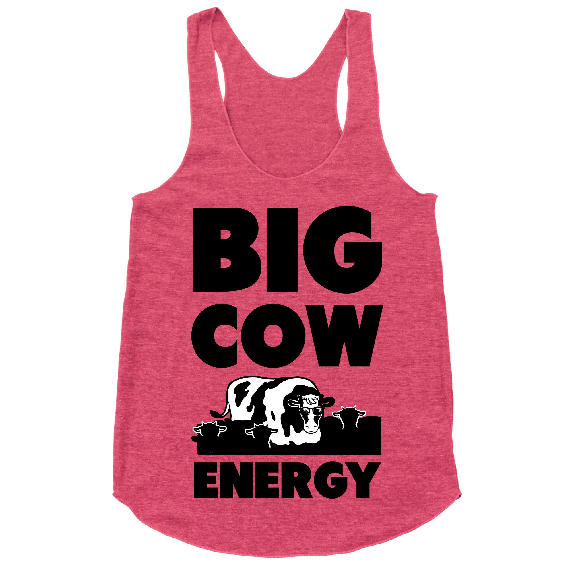 Big Cow Energy Racerback Tank