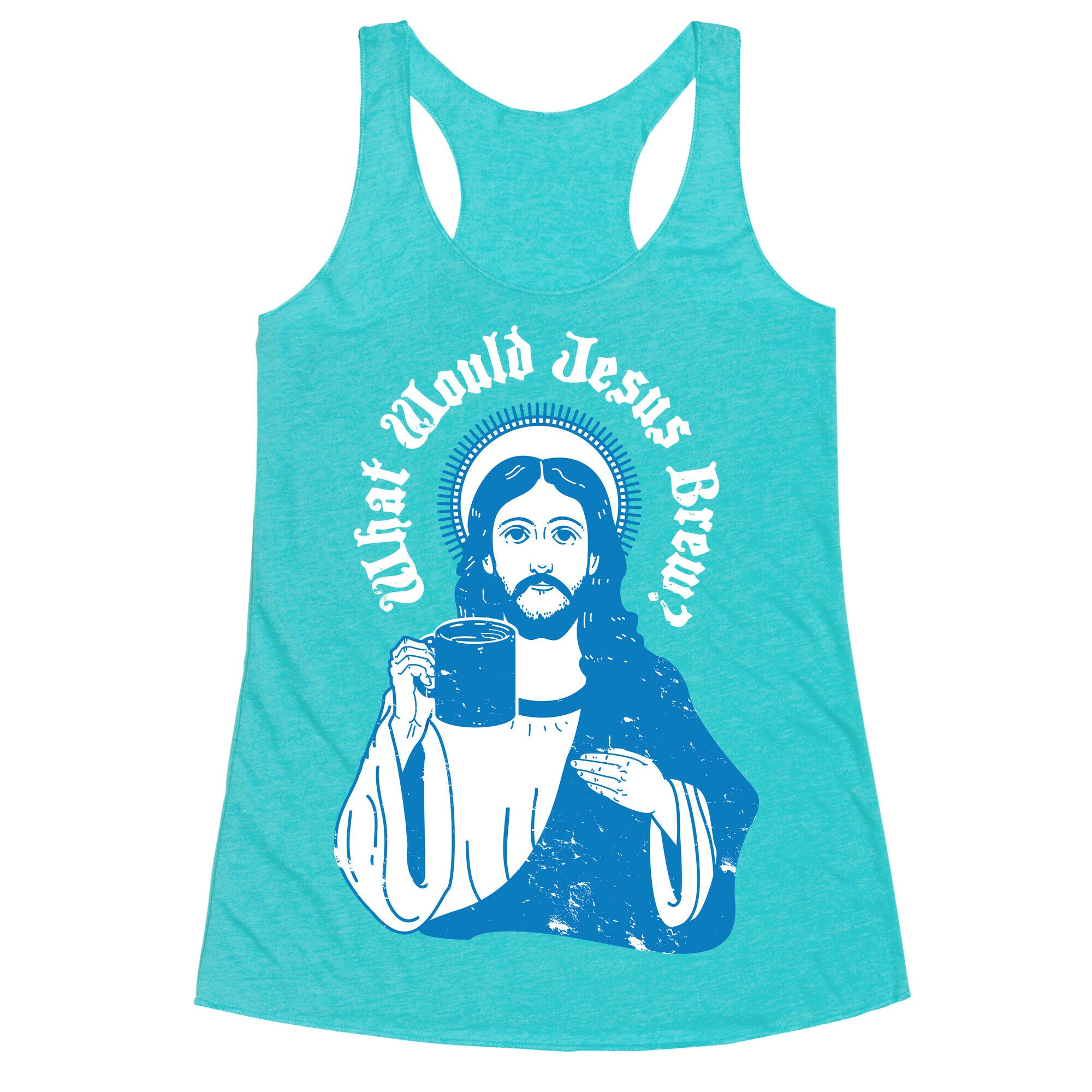 What Would Jesus Brew Racerback Tank