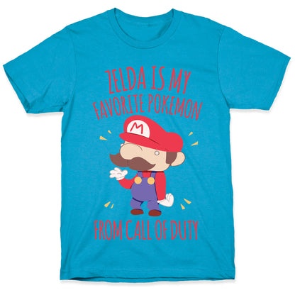 Zelda Is My Favorite Pokemon Unisex Triblend Tee
